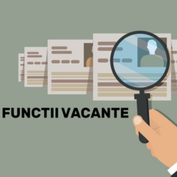 ANUNȚ Funcții vacante